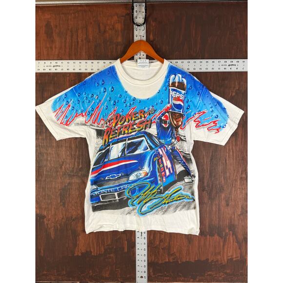 Pepsi Racing Jeff Gordon AOP Nascar Chase Authentic Shirt‎ Mens Medium 1999 VTG - Picture 1 of 8